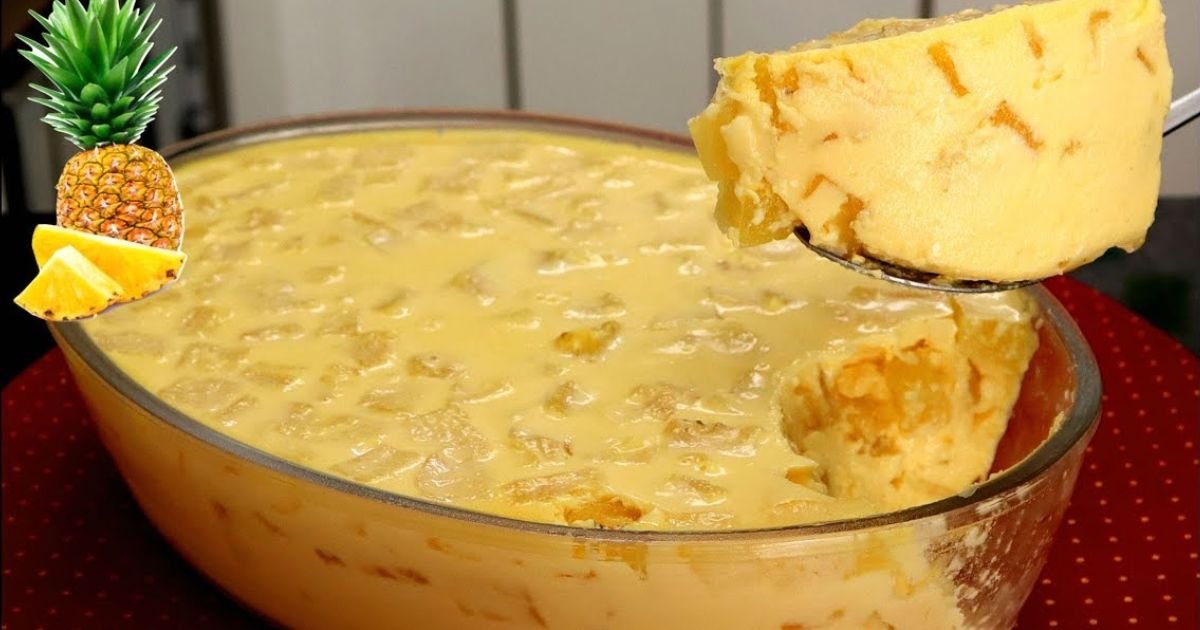 gelado abacaxi caderno receitas