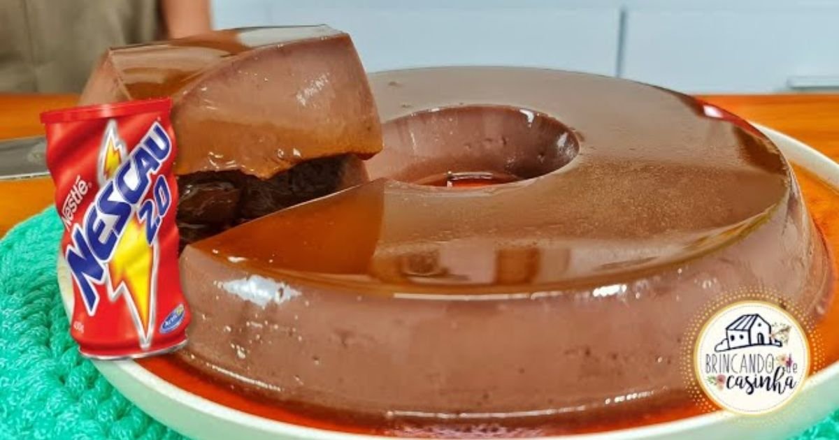 pudim chocolate sem forno