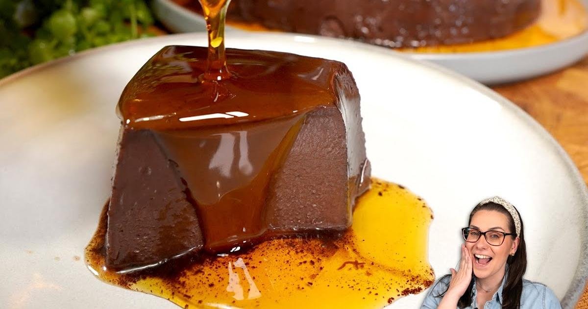 Aprecie o encanto do nosso Pudim de Chocolate extra cremoso e impecvel receita