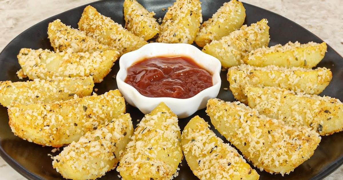 Super Crocante e Fcil Batata com Queijo por Nandu Andrade receita