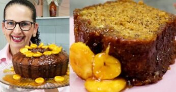 Delicioso Bolo de Banana Sem Leite e Ultra Macio por Isamara Amâncio