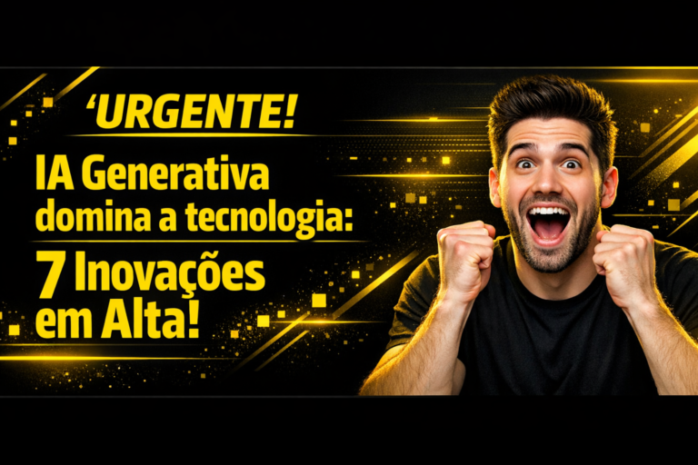 IA Generativa domina a tecnologia: 7 inovações em alta!