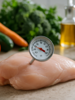 Especialista alerta: frango mal cozido pode causar intoxicação