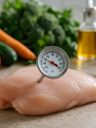 Especialista alerta: frango mal cozido pode causar intoxicação