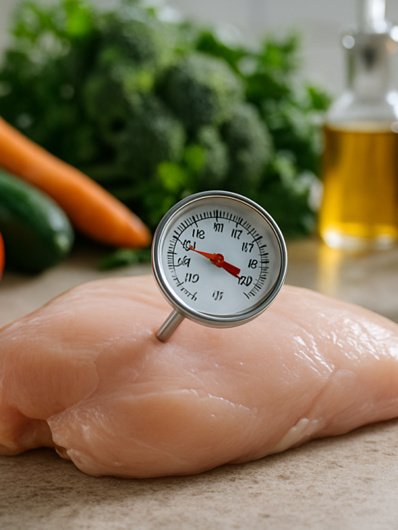 Especialista alerta: frango mal cozido pode causar intoxicação