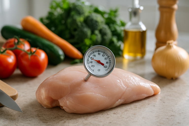 Especialista alerta: frango mal cozido pode causar intoxicação