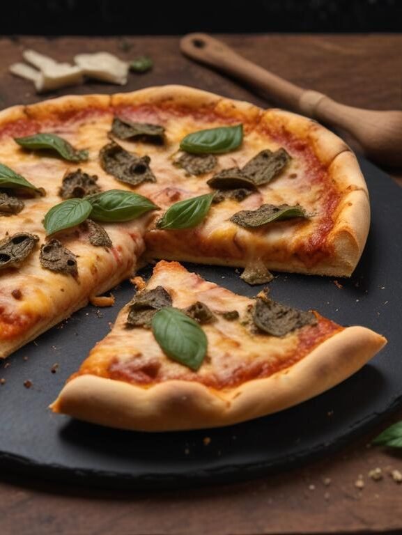 pizza de panela com queijo derretido e bordas douradas crocantes servida direto na panela de ferro