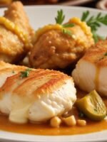 frango assado com creme de maionese dourado em assadeira, casquinha crocante e suculenta