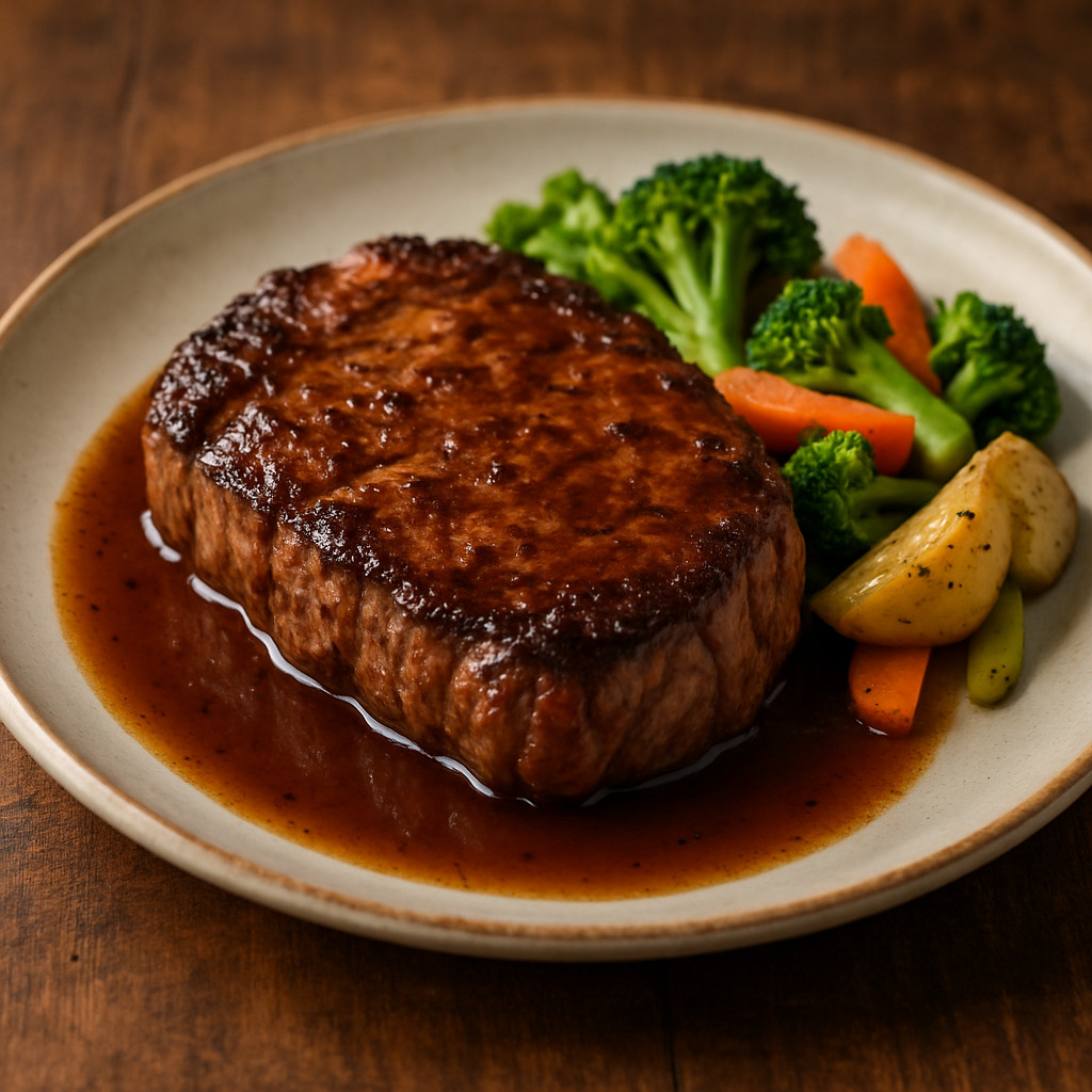 Camapeixe Sem Mistério servido em refratário de vidro com camarão, peixe, legumes e leite de coco