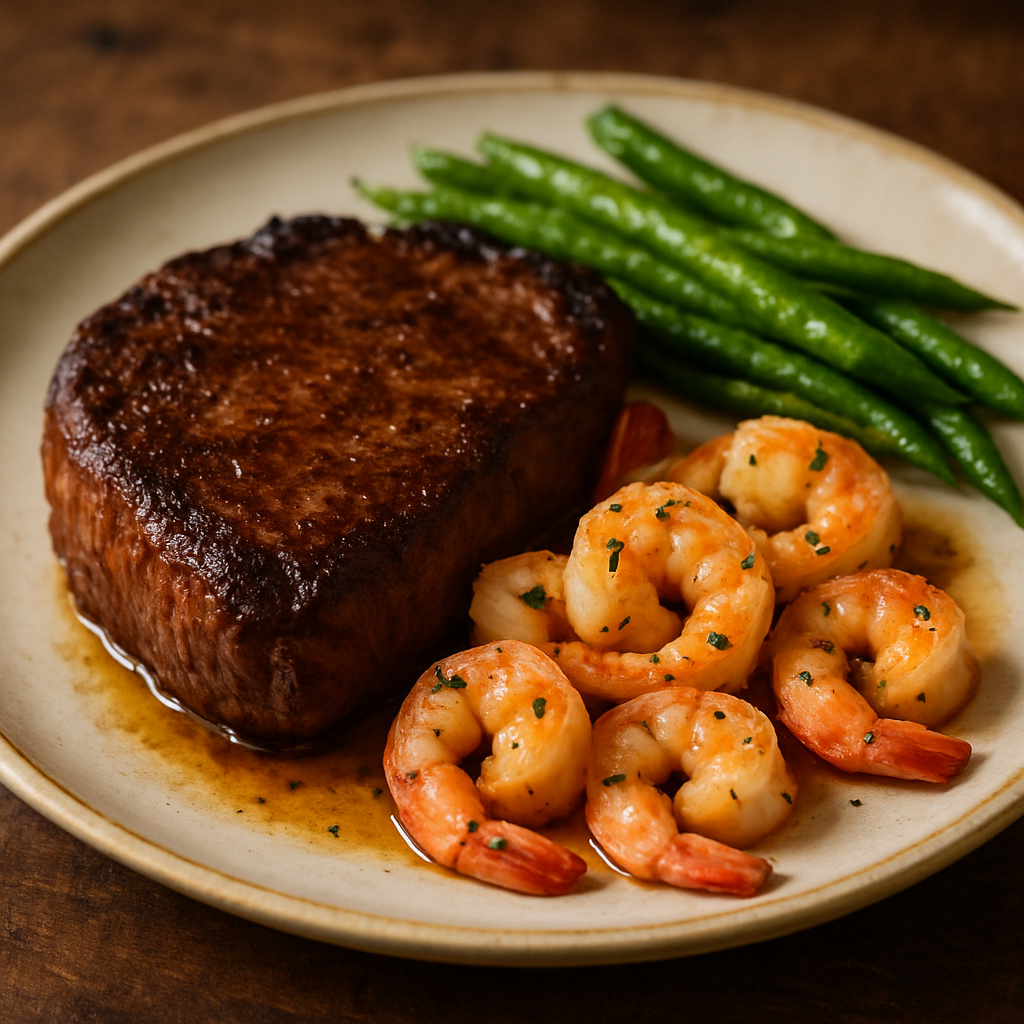 camarão sem açúcar para jantar salteado ao alho e limão em frigideira de ferro com salsinha fresca