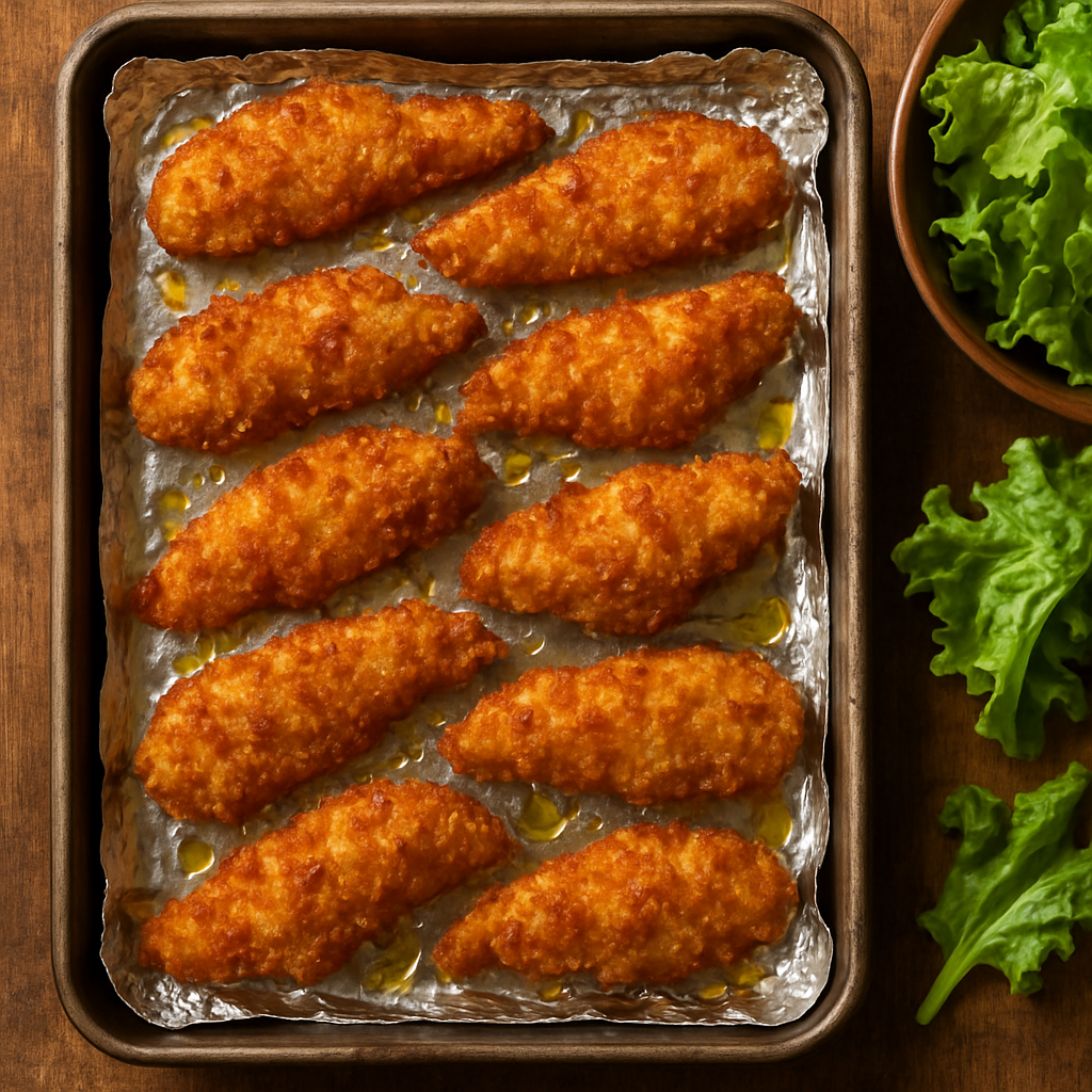 Filé Saudável da Kika empanado em bolacha salgada e assado no forno, crocante e dourado