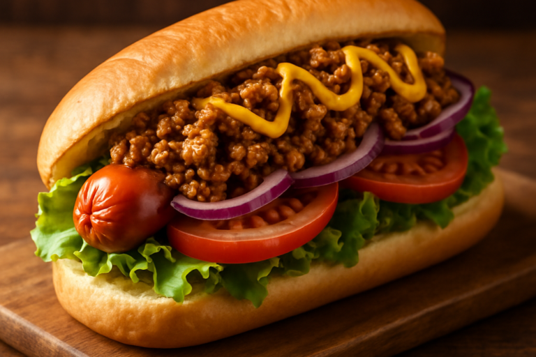 hot dog diferente enrolado em pão de forma dourado e crocante em bandeja com queijo derretido