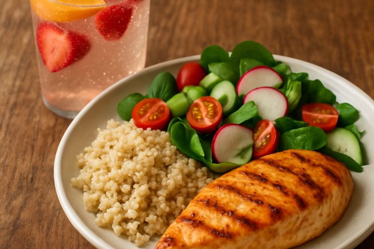 refrigerante saudavel caseiro de laranja e cenoura com água com gás em jarra de vidro