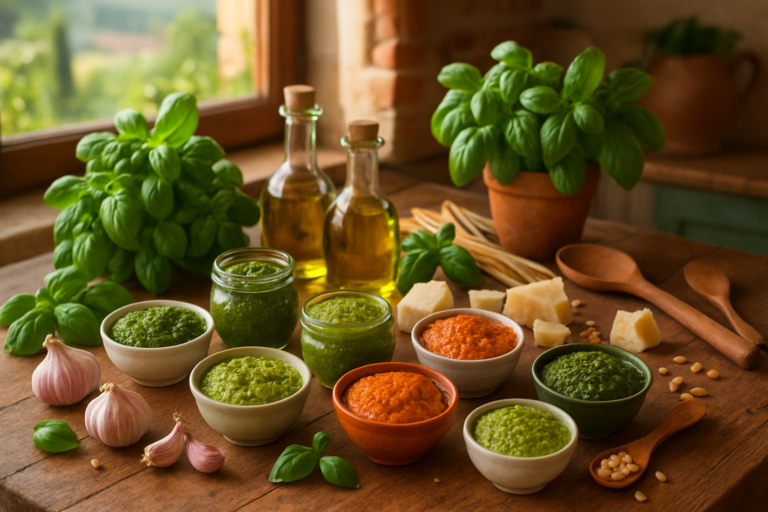 8 receitas de pesto que vão te fazer se sentir na Itália