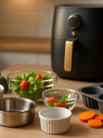 Cerâmica pode ir na air fryer? 6 recipientes seguros ou não