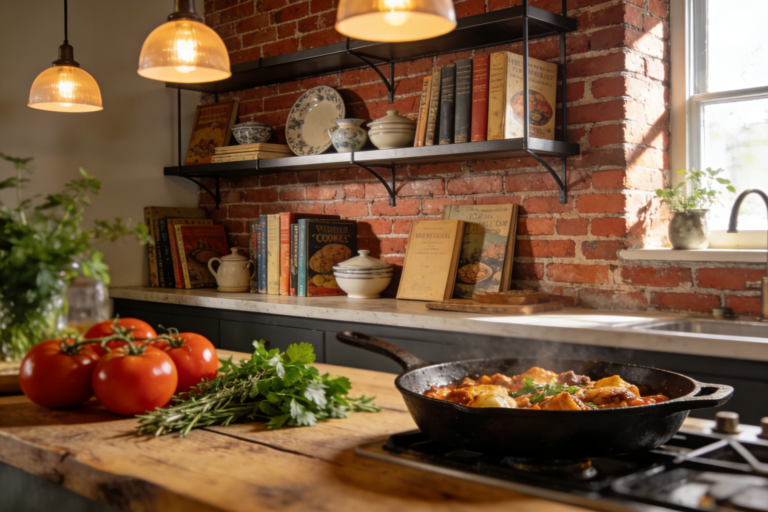 Cozinha americana: tijolinhos renovam decoração em 2026