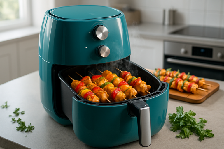 Espetinho na AirFryer: técnica prática conquista lares em 2026