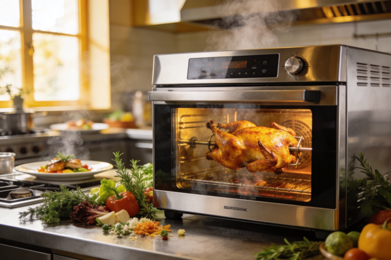 Forno elétrico com espeto giratório: 5 opções para 2026