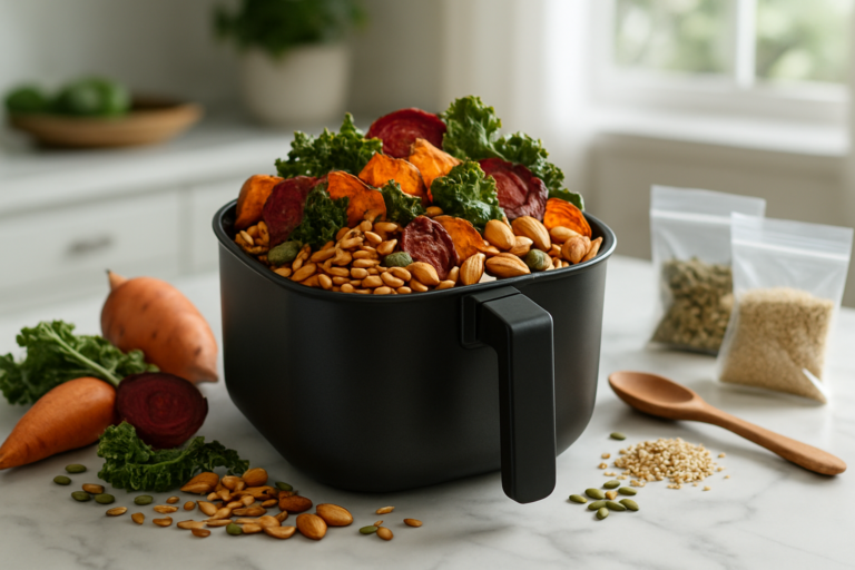 Guia AirFryer 2026: Sementes Crocantes e Snacks Saudáveis