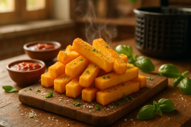 Polenta frita conquista festas italianas e AirFryer em 2026