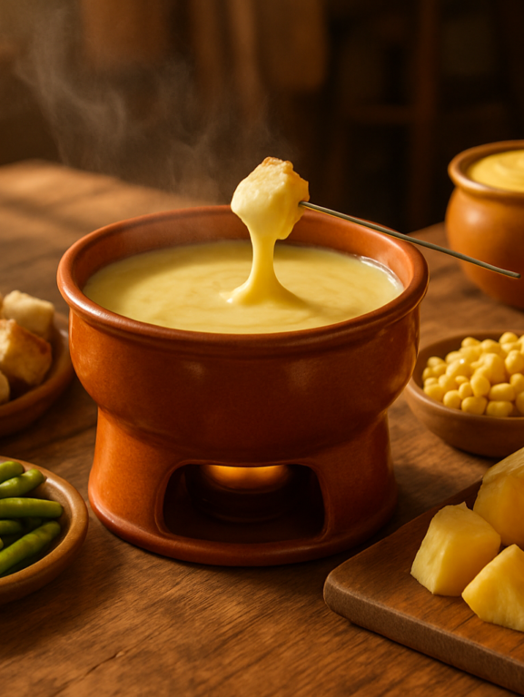 Président lança campanha Bora Cozinhar com fondue brasileiro