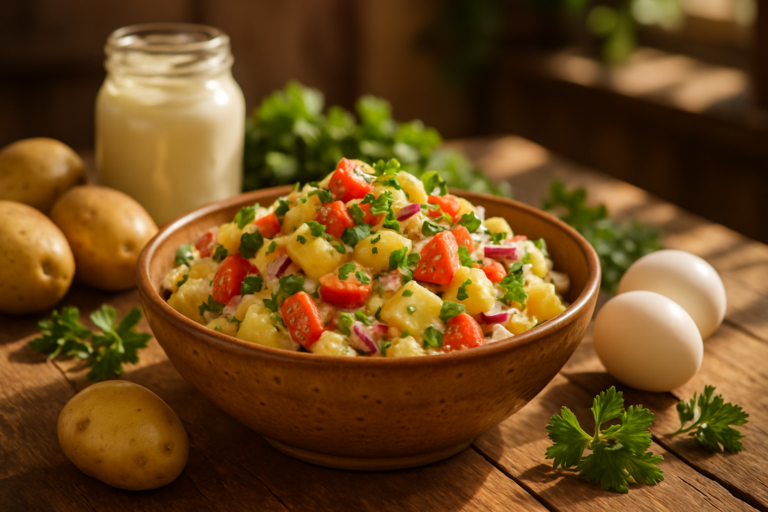 Salada de batata ganha protagonismo nas mesas brasileiras