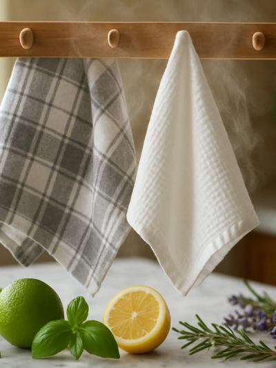 Toalhas de cozinha cheirosas: 5 dicas práticas e eficazes