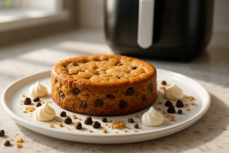 Torta cookie na airfryer vira febre em 2026 com aval de Fogaça