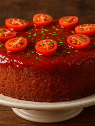 doce de tomates caseiro em pote de vidro com calda brilhante e pedaços de tomate, acompanhado de queijo meia-cura