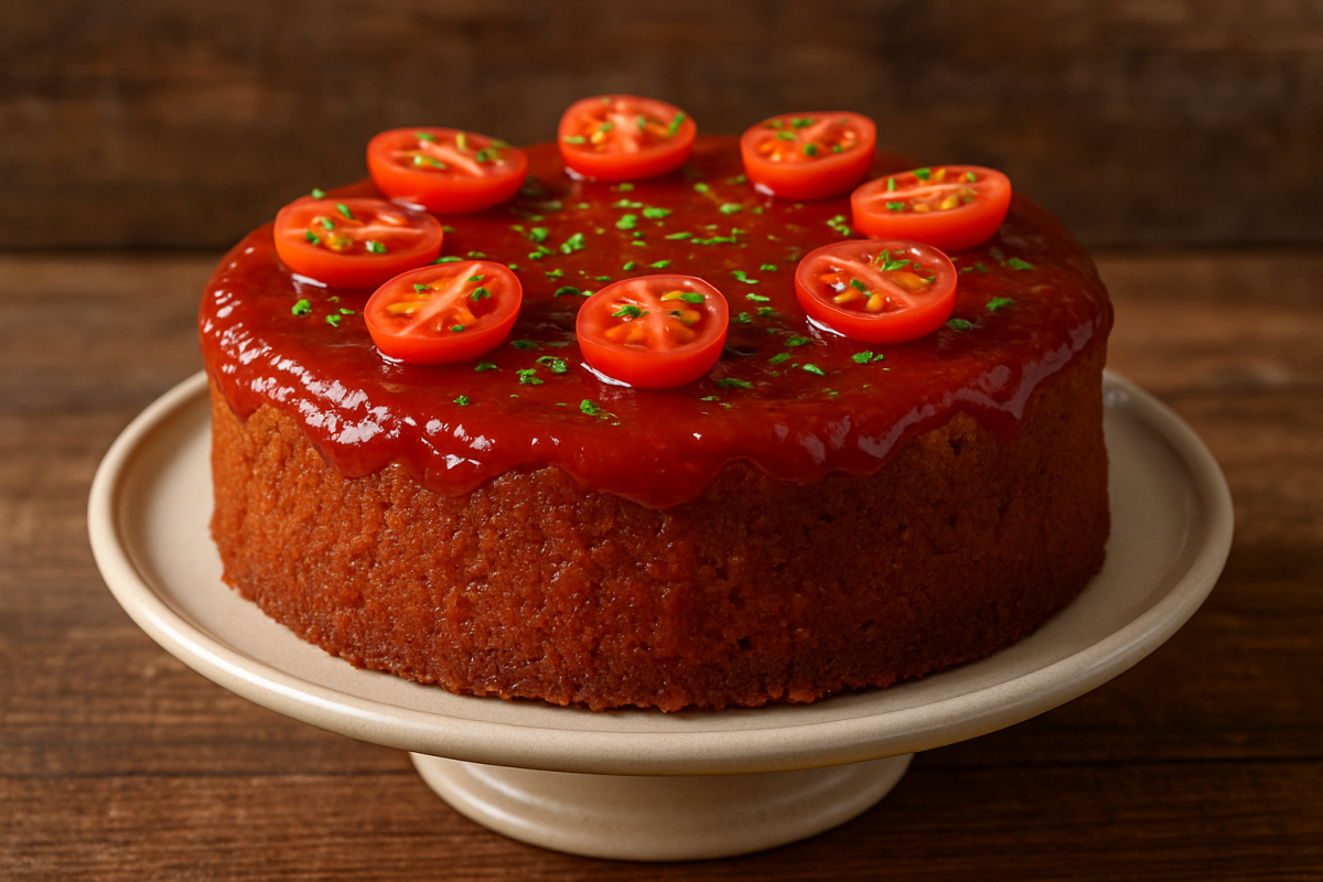 doce de tomates caseiro em pote de vidro com calda brilhante e pedaços de tomate, acompanhado de queijo meia-cura