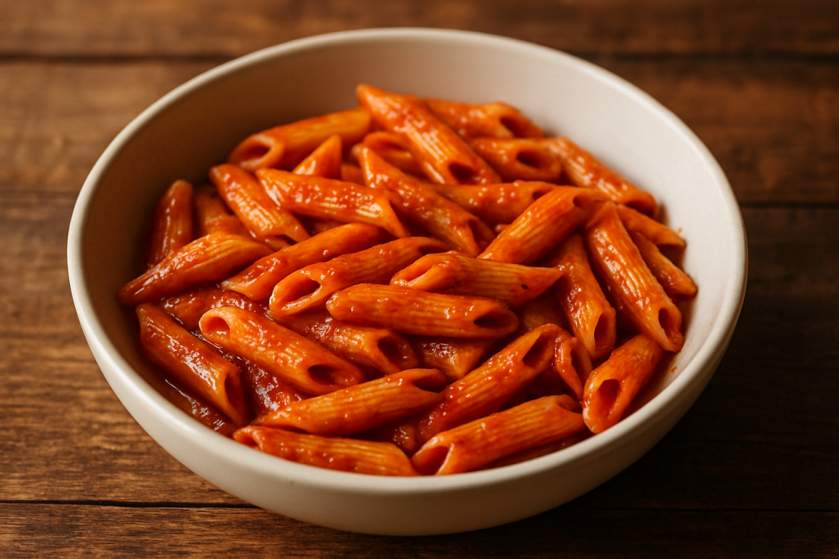 macarrão com ricota: conchigliones recheados gratinados com molho de tomate e parmesão dourado em refratário