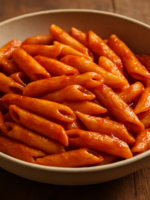 Macarrão shopy suey com tiras de carne, brócolis e cenoura cobertos de molho shoyu brilhante em prato fundo