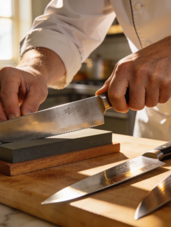 Como amolar facas de cozinha: técnica caseira de chefs em 2026