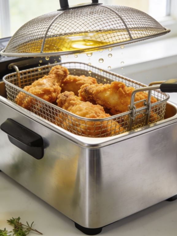 Fritura sem sujar a cozinha: truque simples resolve problema