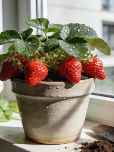Morango em vaso: fruta rica em antioxidantes cresce em apartamentos