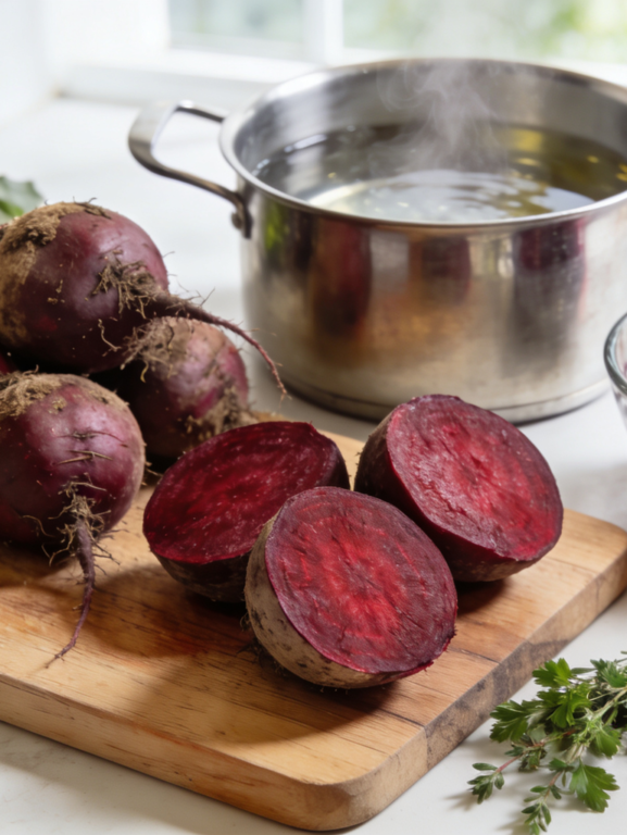 Técnica correta para cozinhar beterraba e preservar nutrientes